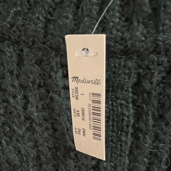 NWT Madewell Green Knit Sweater - Picture 3 of 5
